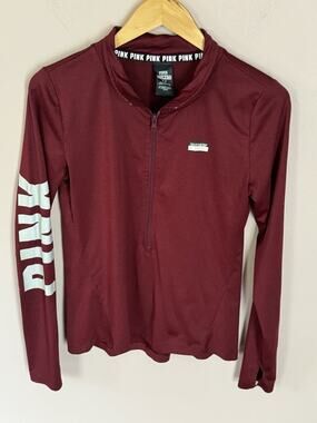 Victoria's Secret Pink Women Red Track Jacket M